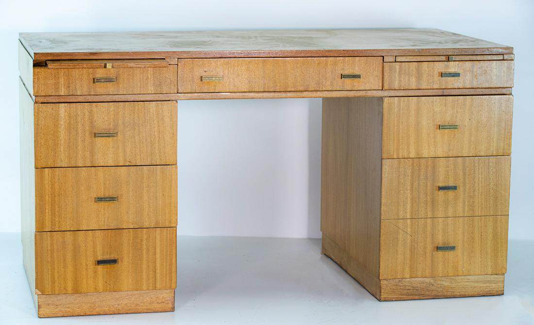 Edward Wormley desk by Dunbar, 1940s, mahogany (1 of 1)
