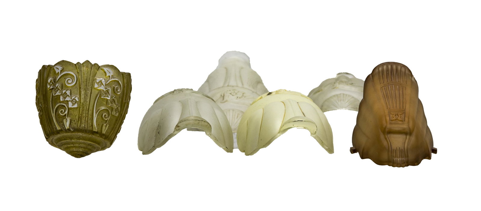 Art Deco Lamp Fixture Inserts: Art Deco Lamp Fixture Inserts (5) slip shades