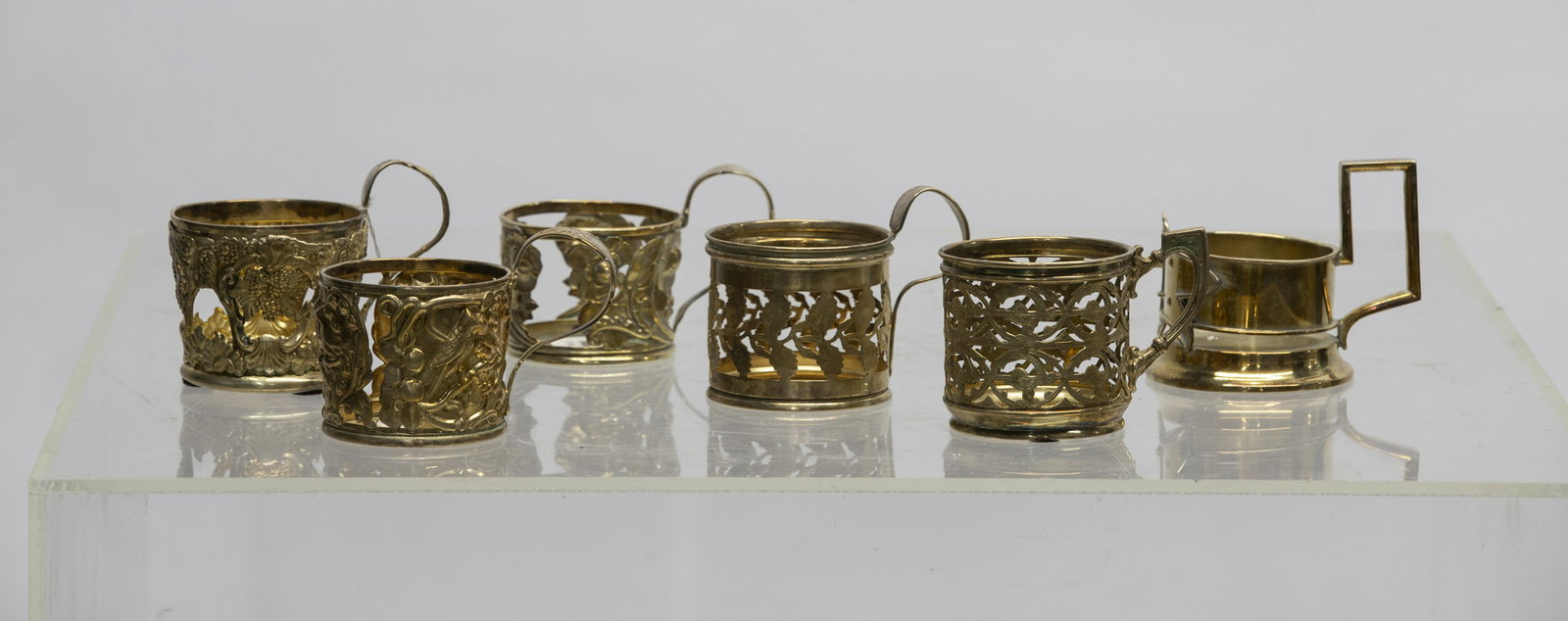 Gilded Russian Silver Glass Holders (1 of 1)