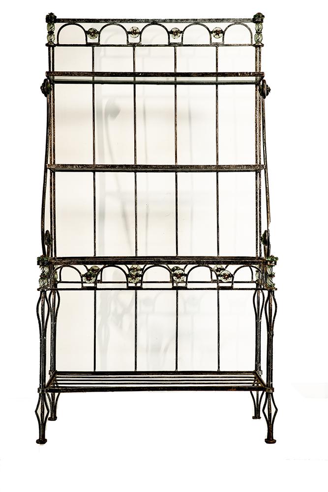 French Art Deco Etagere with Glass Decoration (1 of 2)
