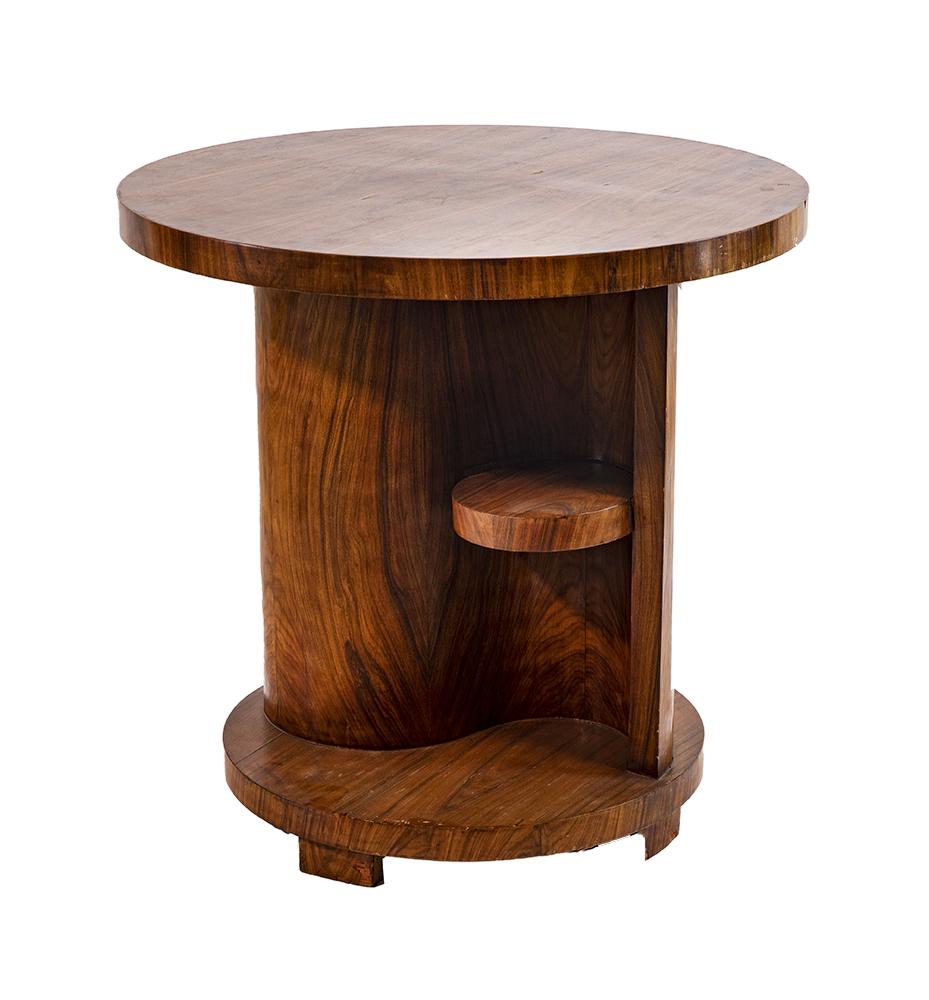 French Art Deco Round Occasional Table (1 of 1)