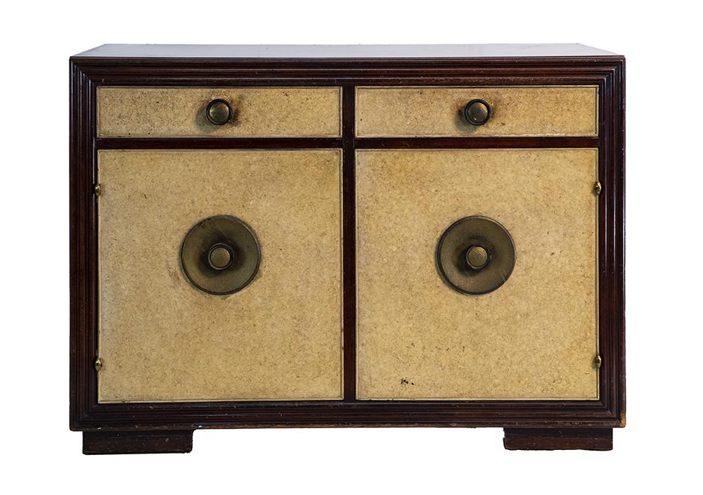 Paul Frankl 2 Door Cork Front Cabinet (1 of 1)