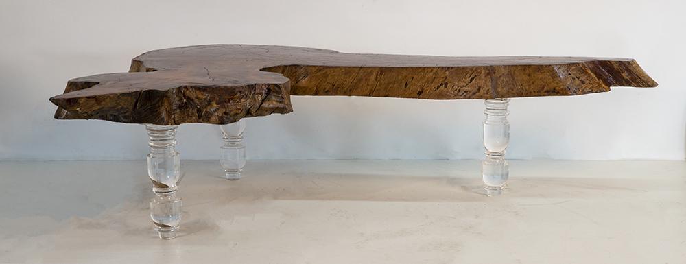 George Nakashima Style Free Form Cocktail Table (1 of 1)