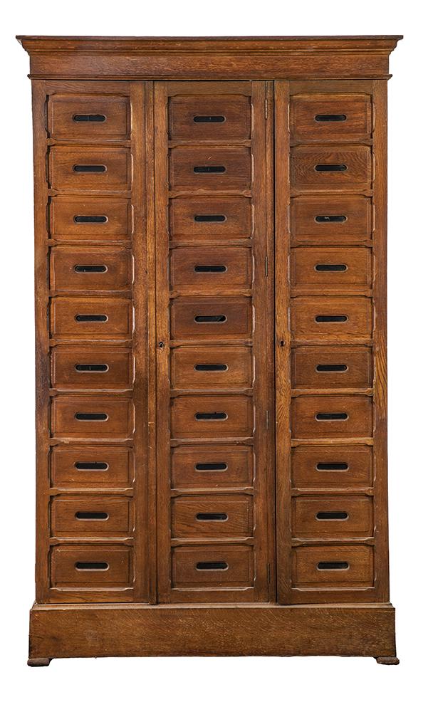 Antique French Oak Cartonnier Cabinet (1 of 3)