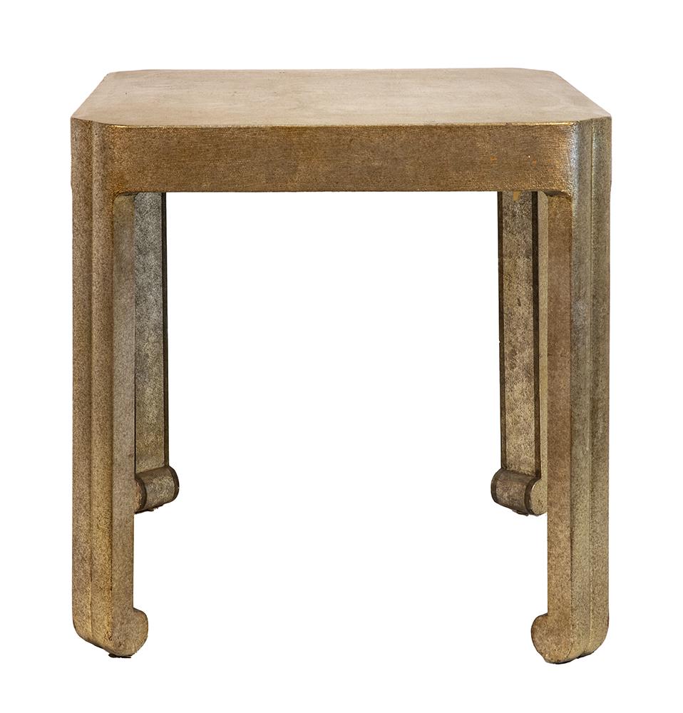 Karl Springer Style SIlver Leaf Games Table (1 of 1)