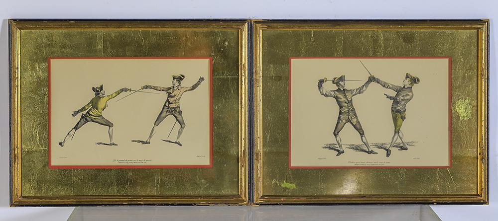 French Antique Fencer Prints: French Antique Fencer Prints