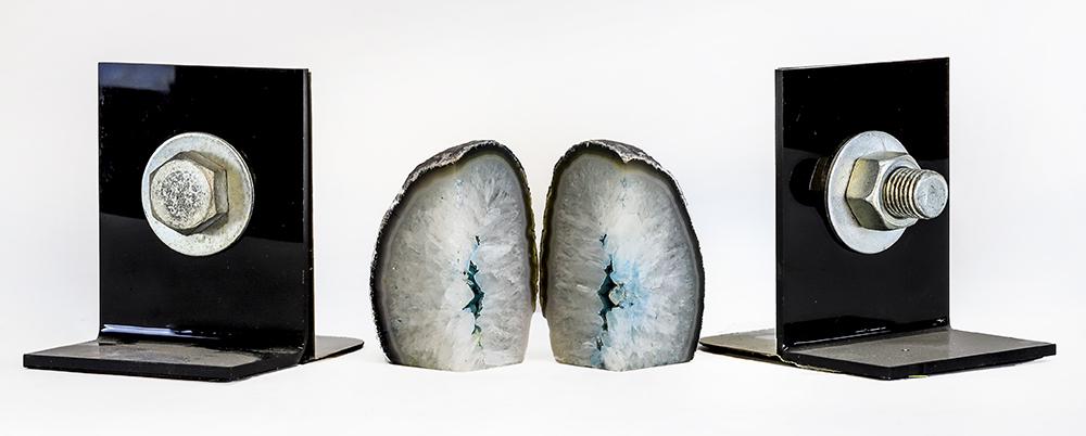 Park Sherman Modern Bookends and Geode Bookends (1 of 1)