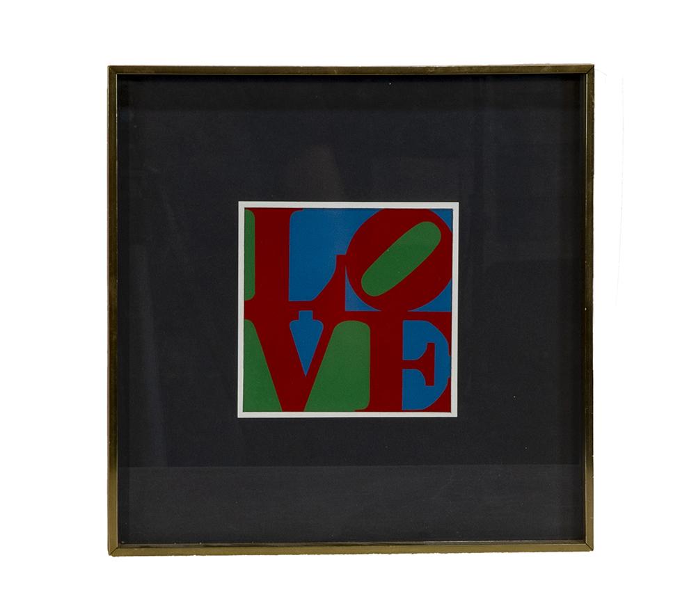 Robert Indiana "LOVE" Artwork: 14"H x 14"W