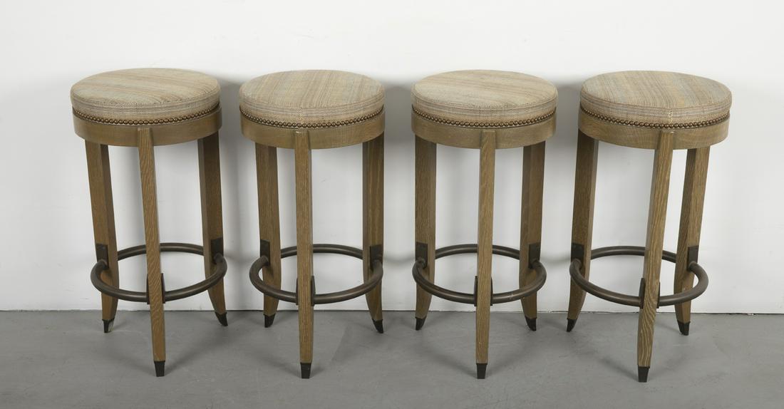 4 Karl Springer "Ruhlmann" Barstools (1 of 3)