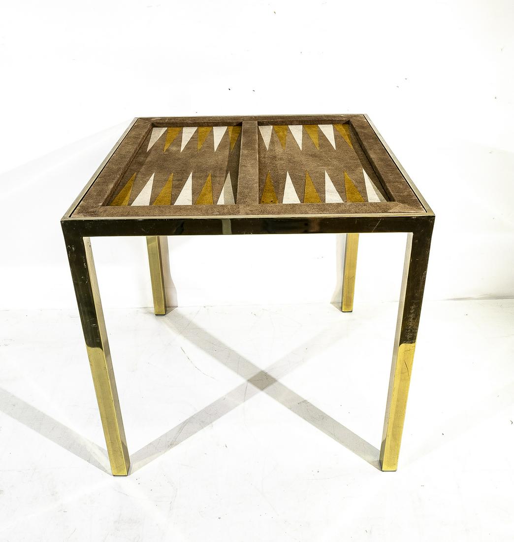 John Vesey Style Suede Games Table (1 of 2)