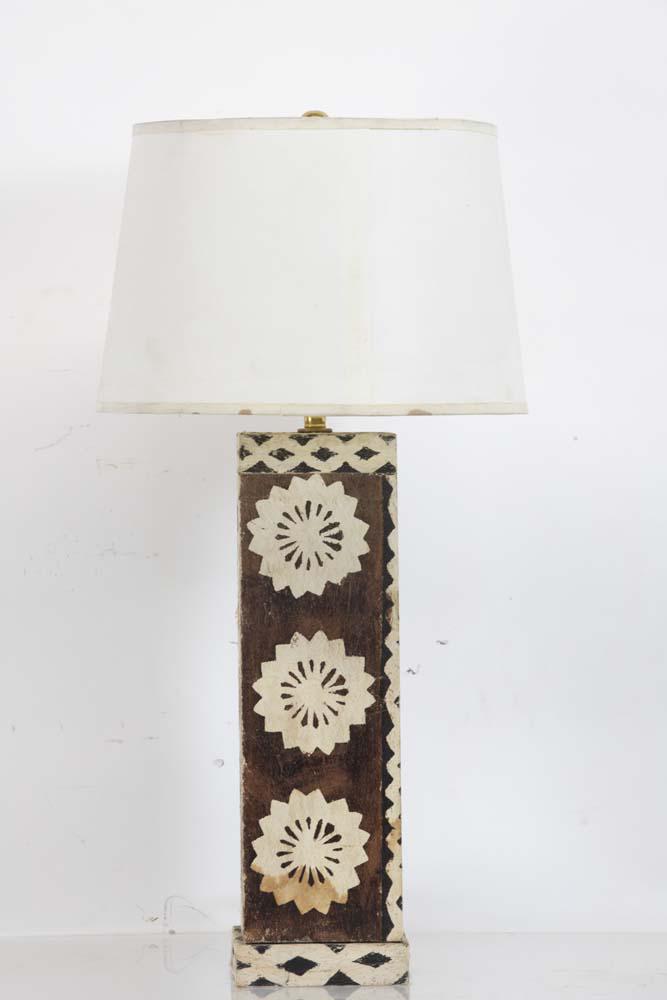 Karl Springer Batik Lamp (1 of 1)