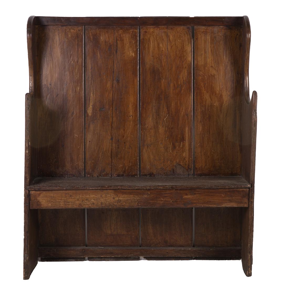 18th Century English Walnut Hall Bench (1 of 1)