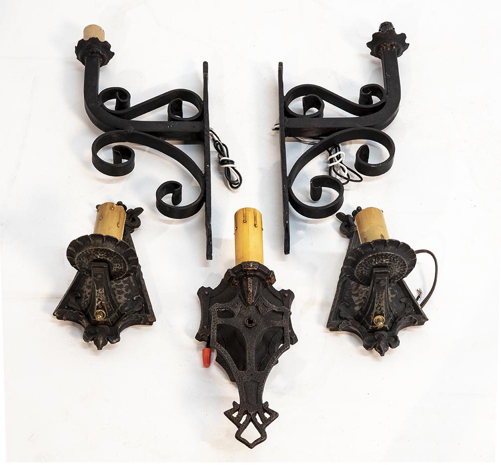 5 Antique Wall Sconces (1 of 1)