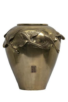 Japanese Bronze Large Vase (1 of 1)