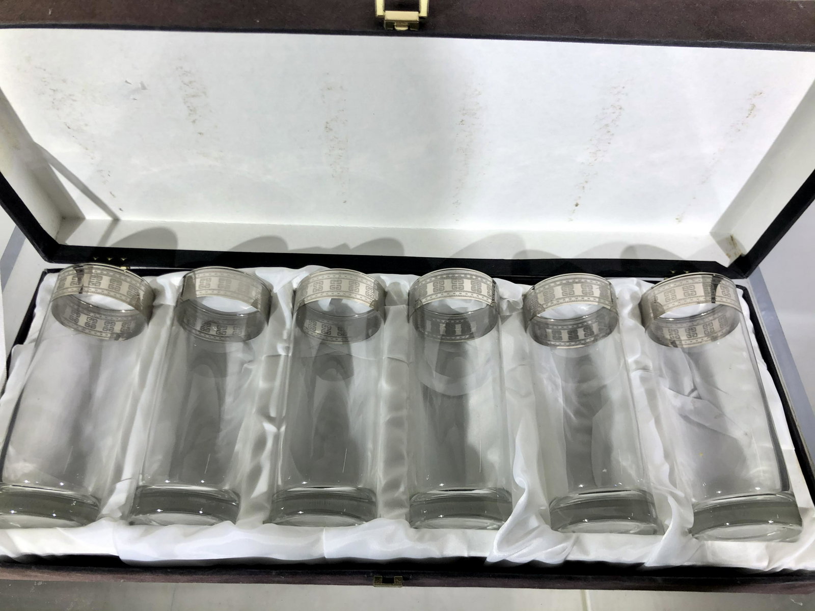 Givenchy Branded Glassware in Original Box: Givenchy Branded Glassware in Original Box, six glasses