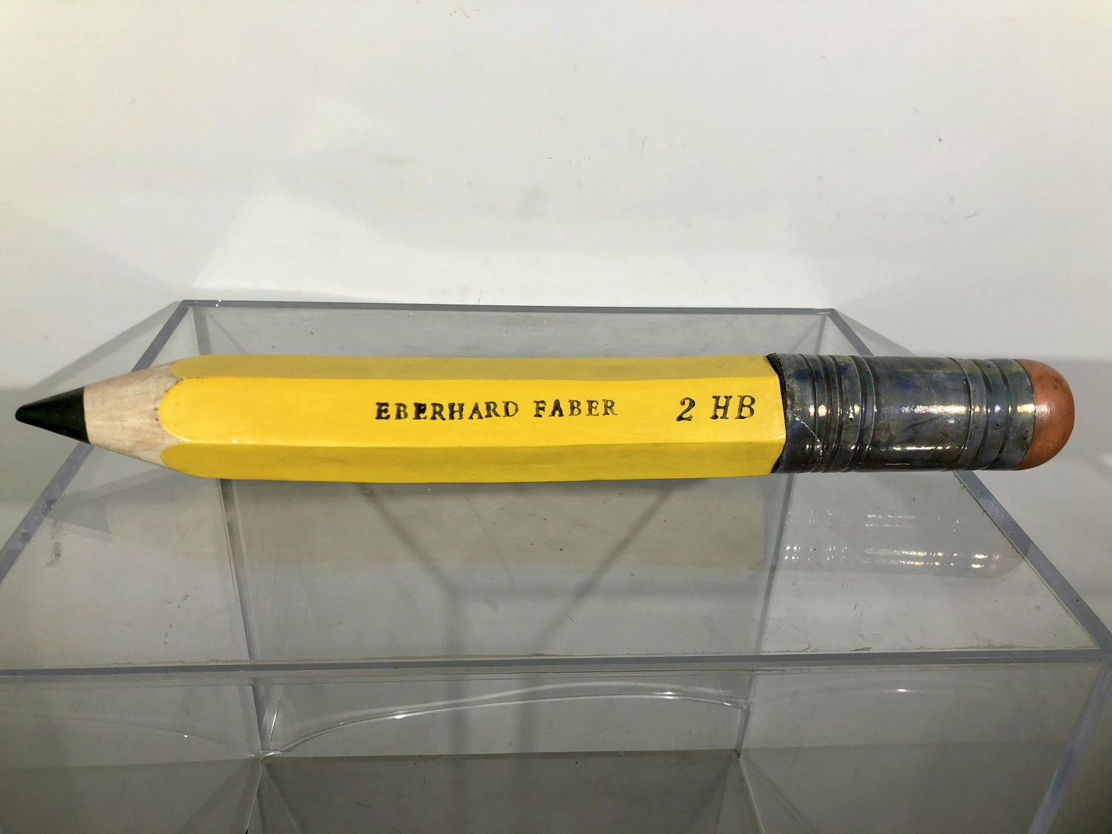 Karen Shapiro Raku Pop Art Pencil Sculpture: Karen Shapiro Raku Pop Art Pencil Sculpture, San Francisco Bay Area artist, Provenance: de-acquisitioned by Oakland Museum. Measurement: 3" dia. x 27" long