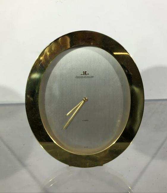 Jaeger Le Coultre large brass table clock (1 of 1)