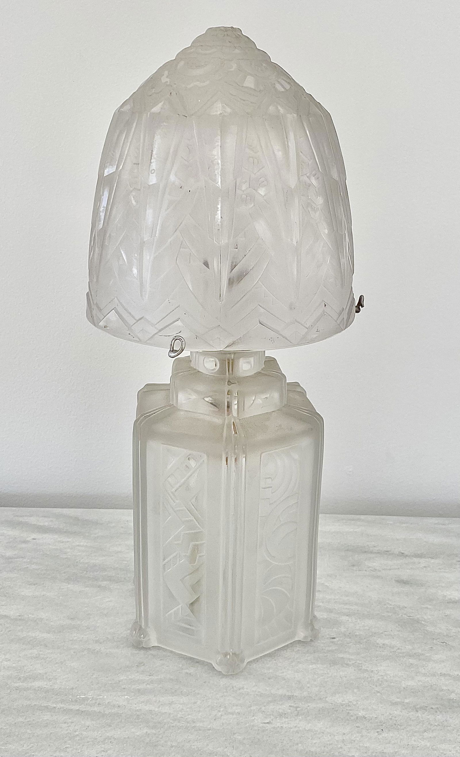 French Art Deco Lamp by Genet et Michon (1 of 1)
