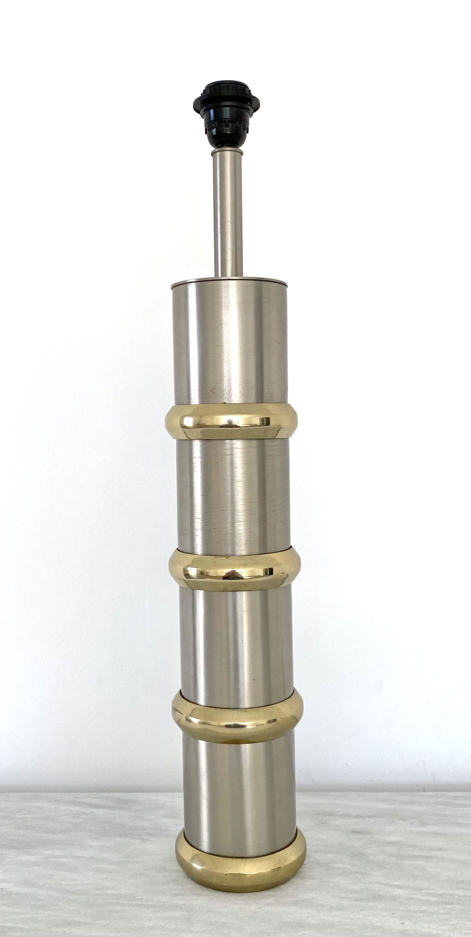 Maison Charles Steel and Brass Lamp (1 of 1)