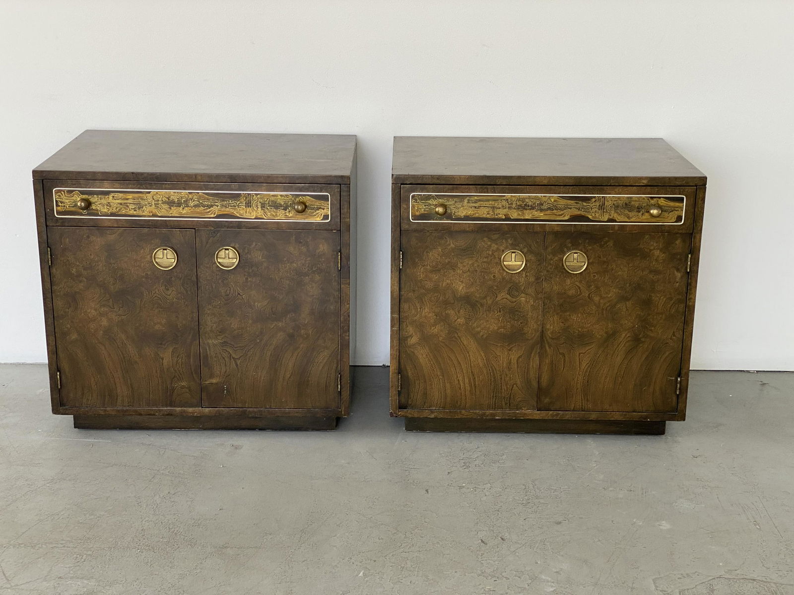 Bernhard Rohne Nightstands: 24H x 26W x 18D