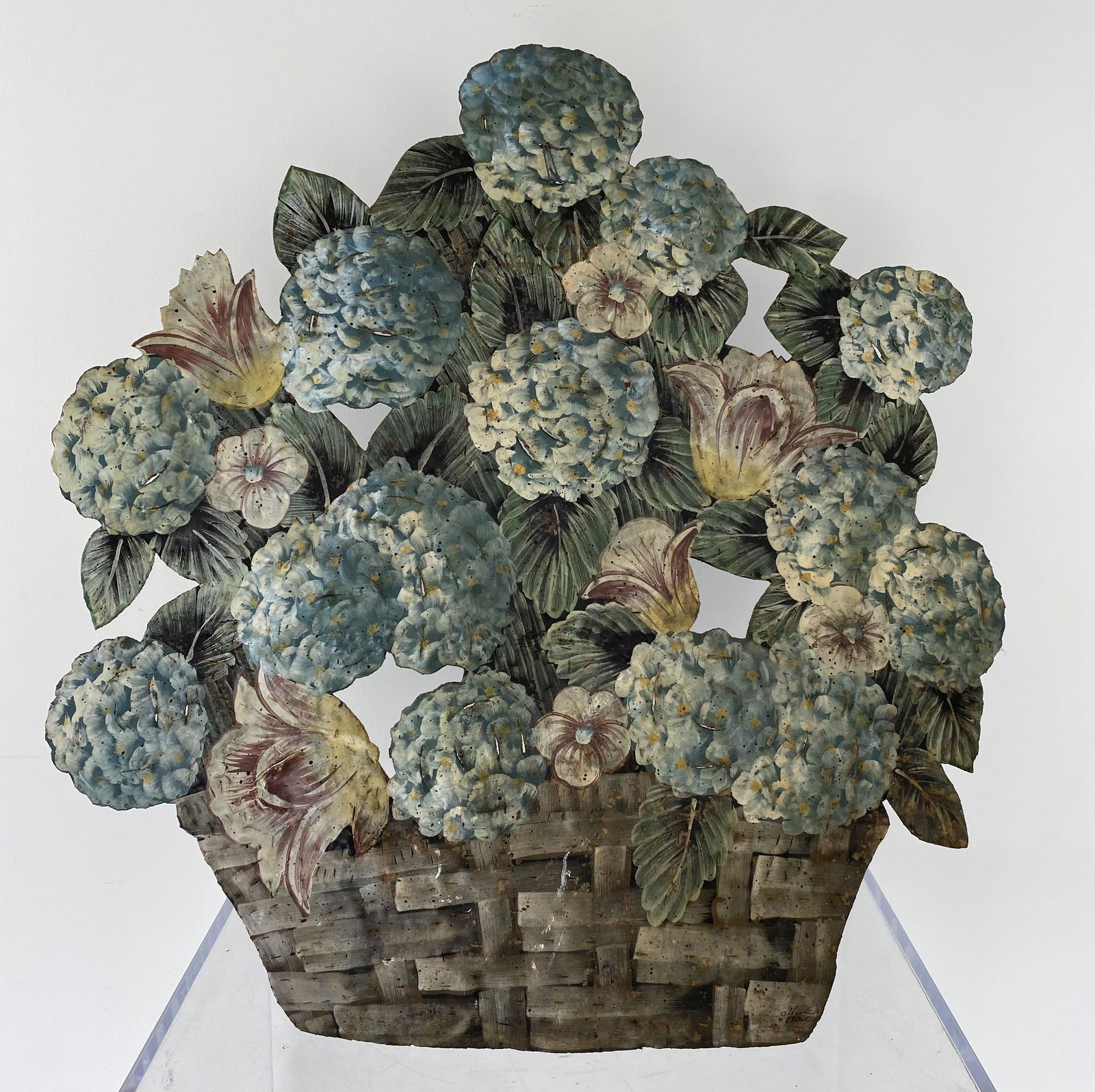 Antique French Tole Painted Florists Display (1 of 1)