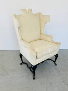 Arturo Pani Wingback Chair: Arturo Pani Wingback Chair 47H x 29.5 x 24D