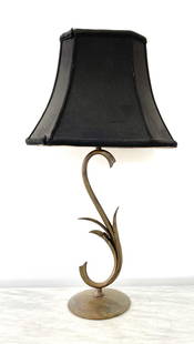 Hans Grag Bronze Table Lamp: 23H x 6W x6D