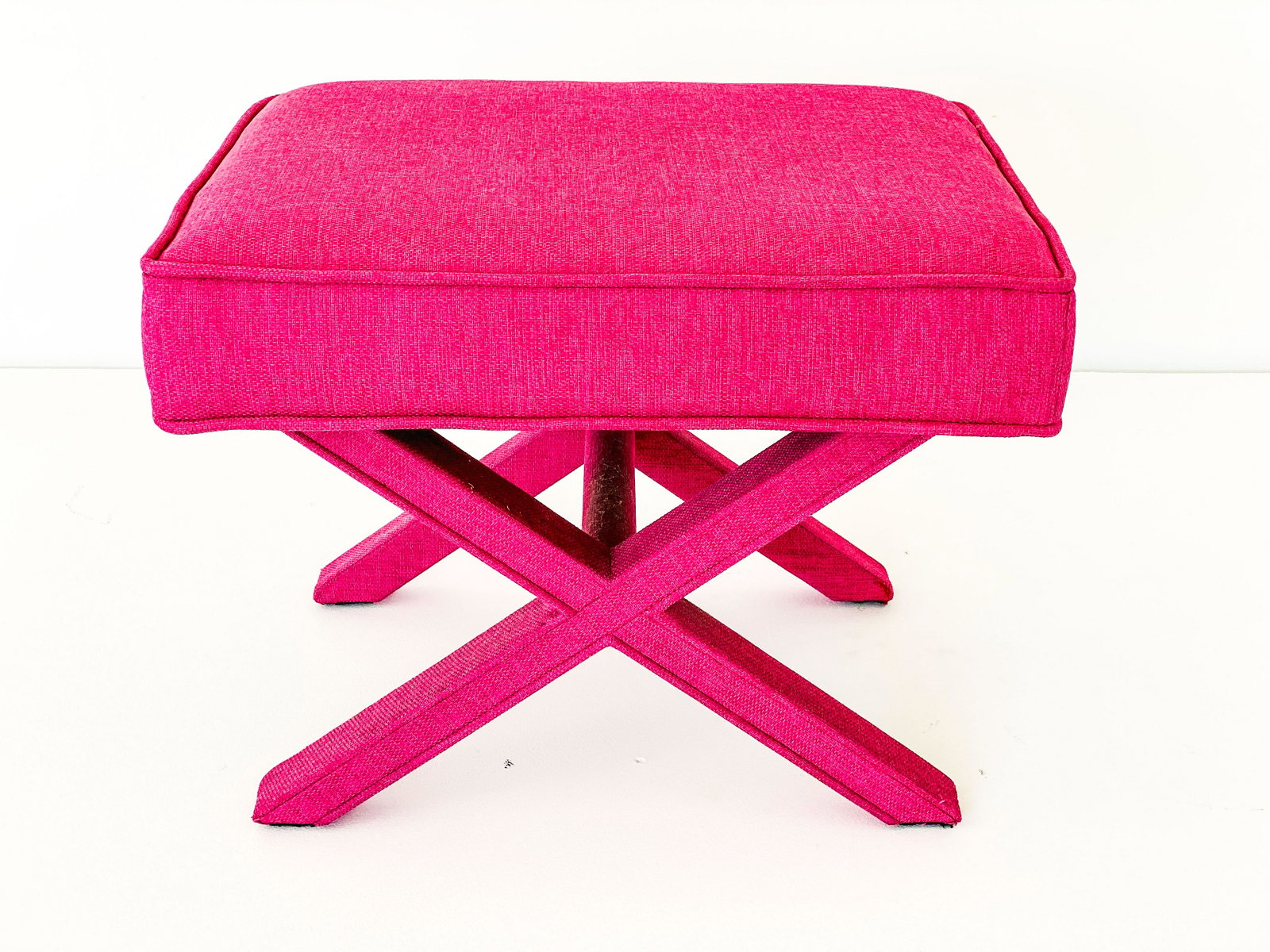 Billy Baldwin Style X Stool: 18H x 23W x 18D