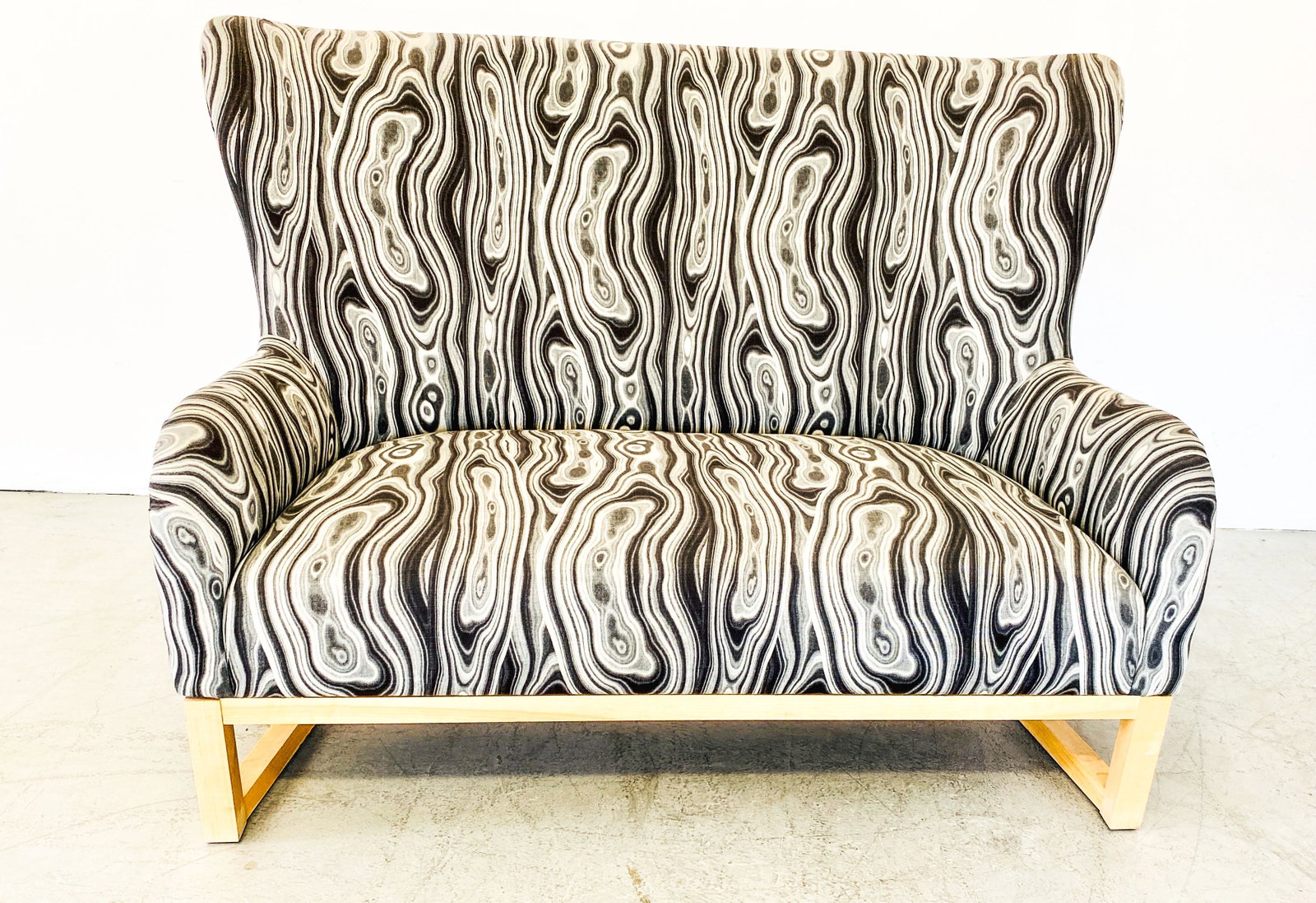 Tony Duquette Style Settee: 39H x 52W x 37D