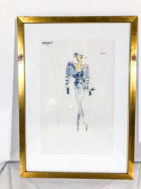 House of Givenchy Original Fashion Illustration from: House of Givenchy Original Fashion Illustration from the Givenchy Hotel & Spa in Palm Springs, California (now known as the Parker Hotel, decorated by Jonathan Adler). The House of Givency was revital