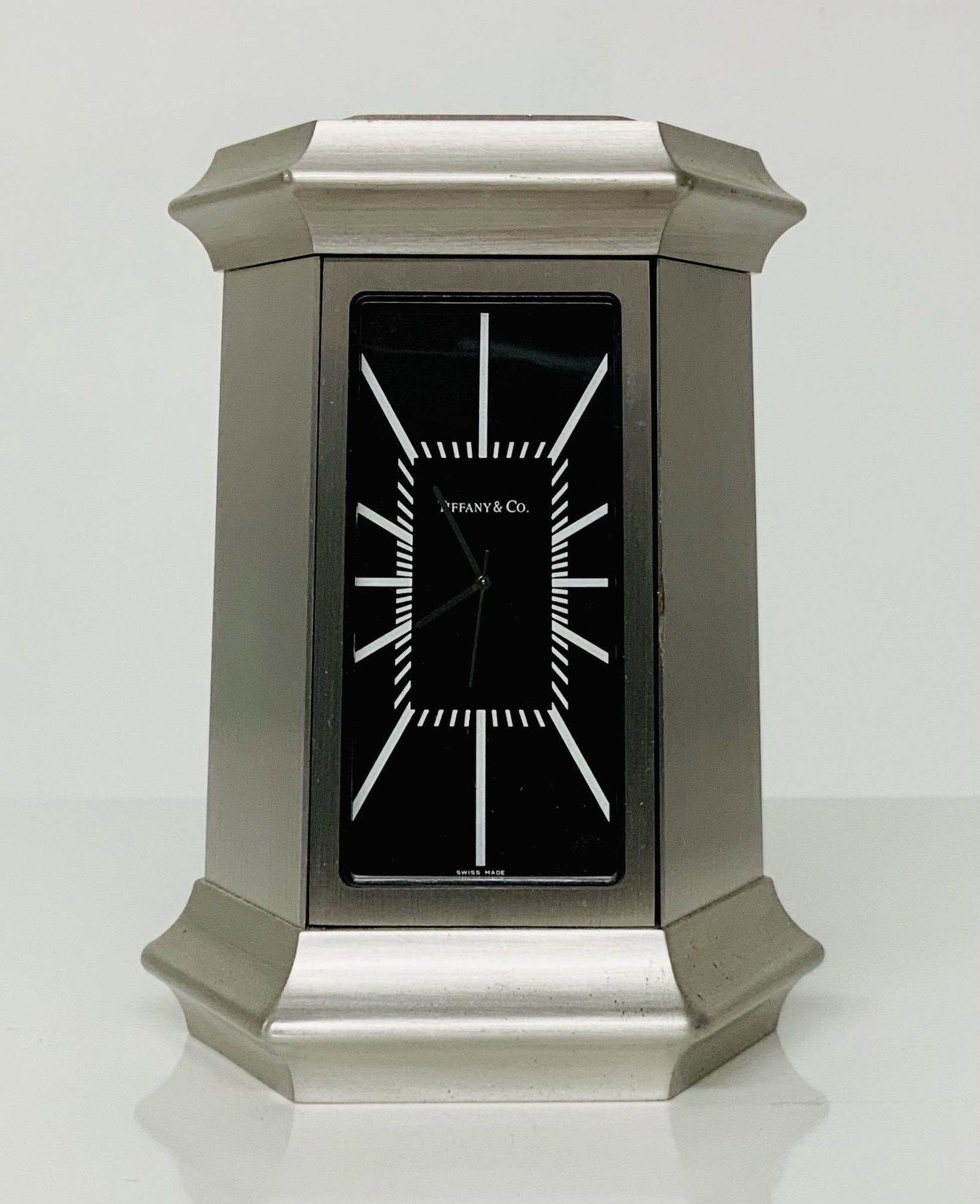 Tiffany and Company Table Clock: 5H x 4W x 3D