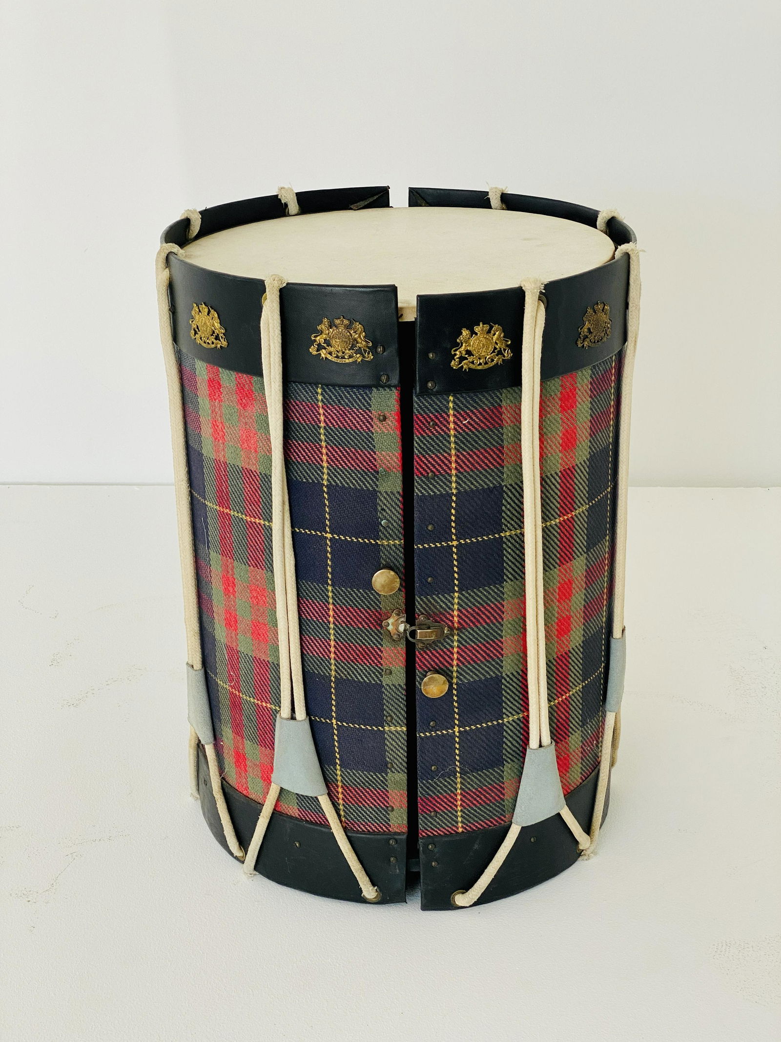 Jacques Adnet Drum Bar: 20H x 14 Diameter