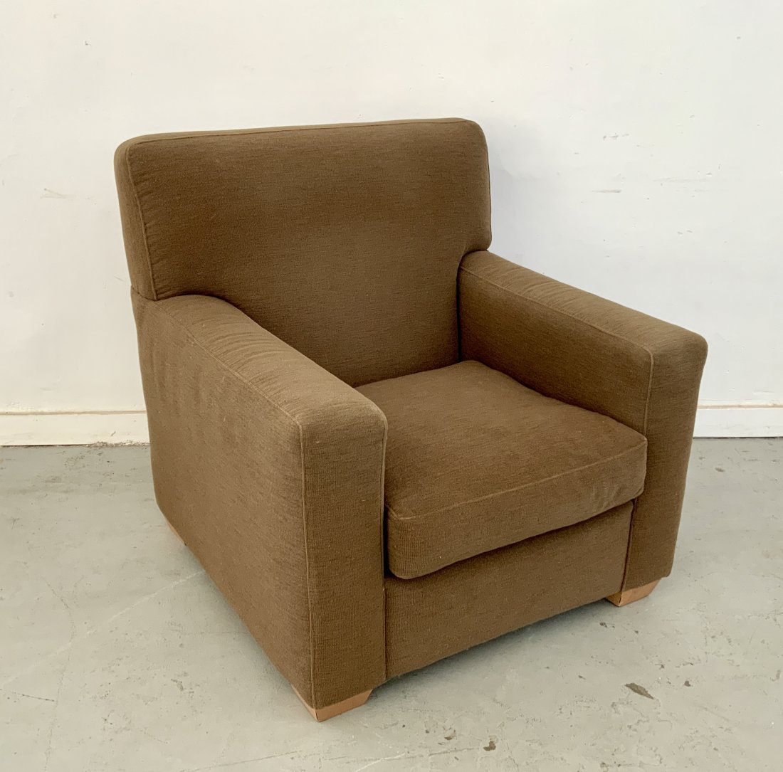 Jean Michel Frank Style Lounge Chair: 36H x 36W x 36D