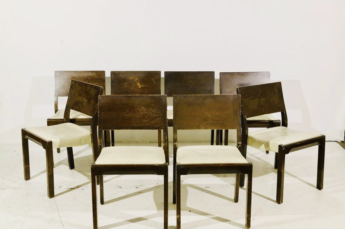Set of 8 Alvar Aalto Dining Chairs (1 of 1)