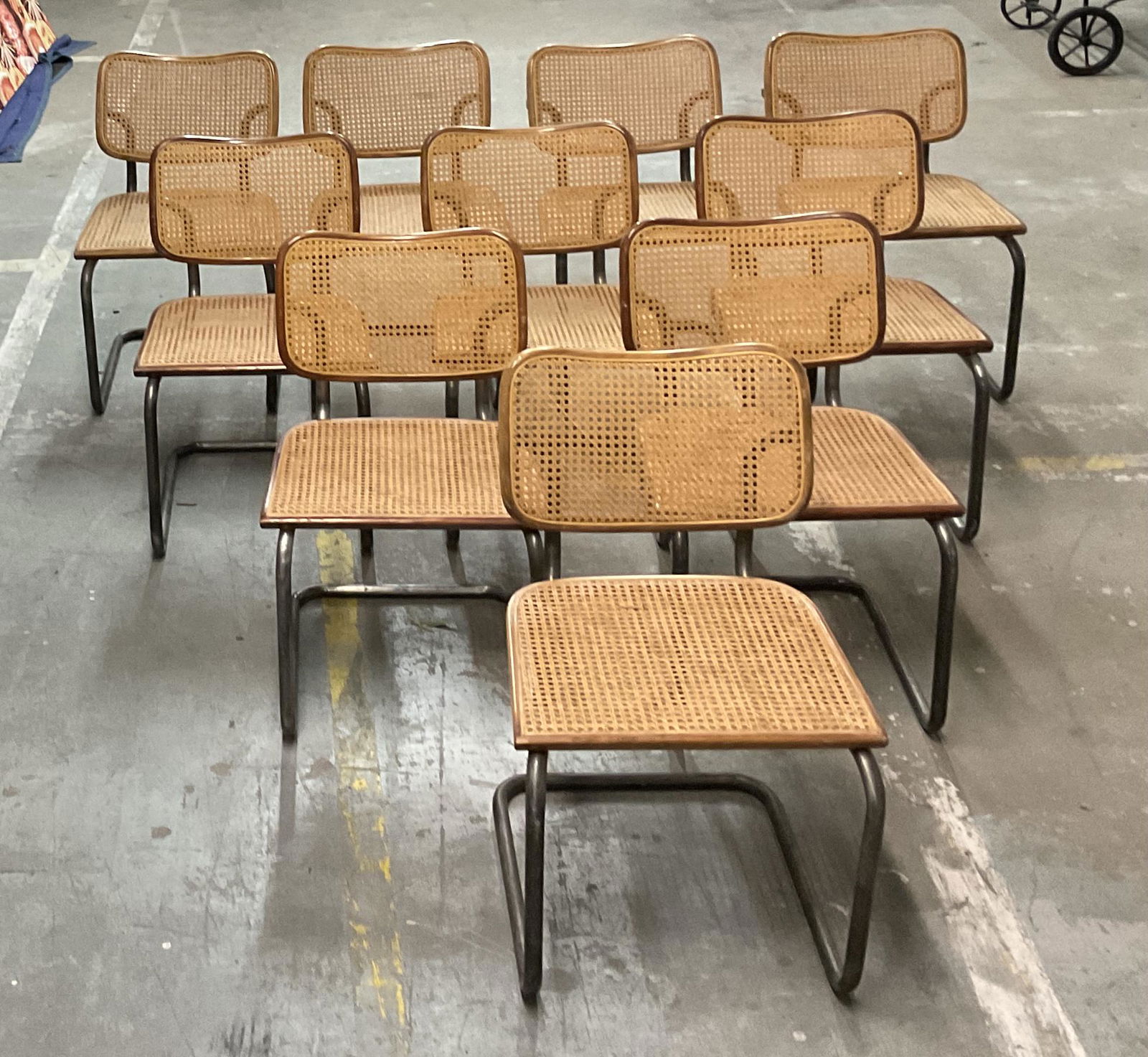 Set of 10 Marcel Breuer for Thonet Cesca Chairs (1 of 2)