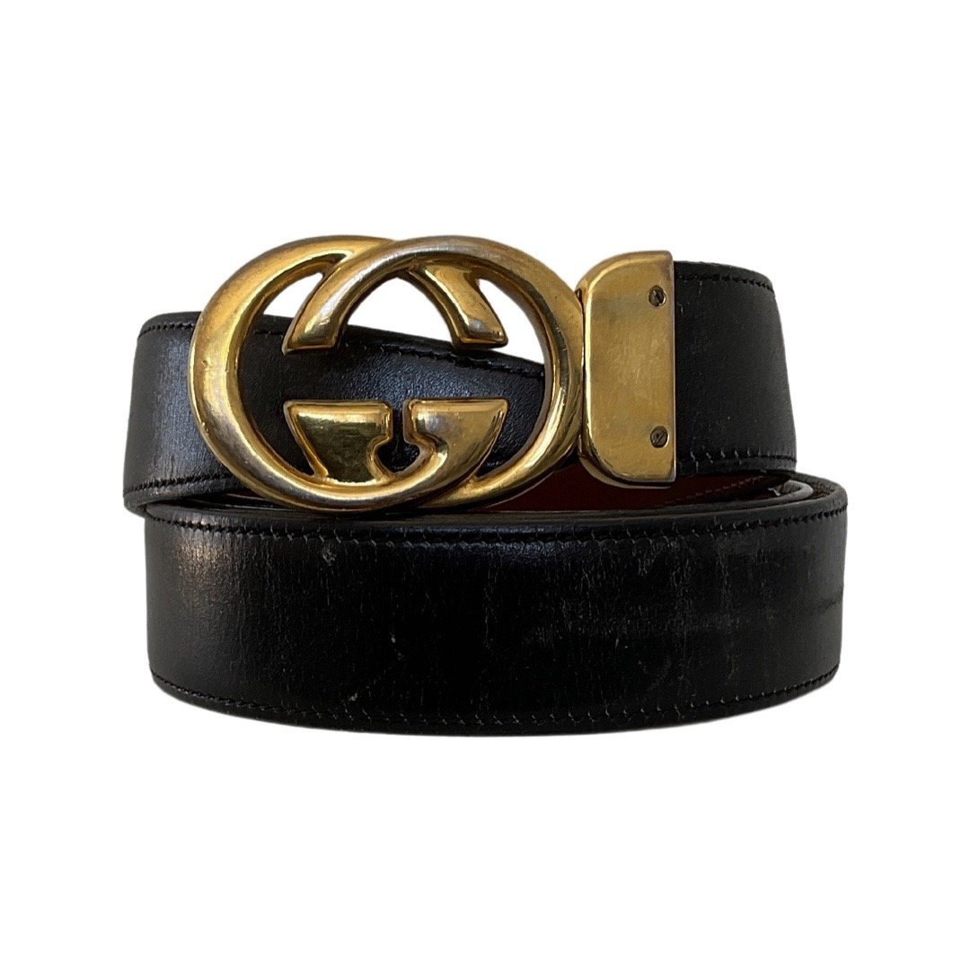 Vintage Black Gucci Belt (1 of 1)