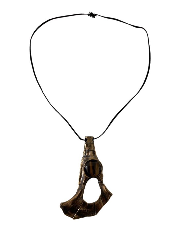 Pettit Sarpaneva Bronze Necklace: 4.5 x 3