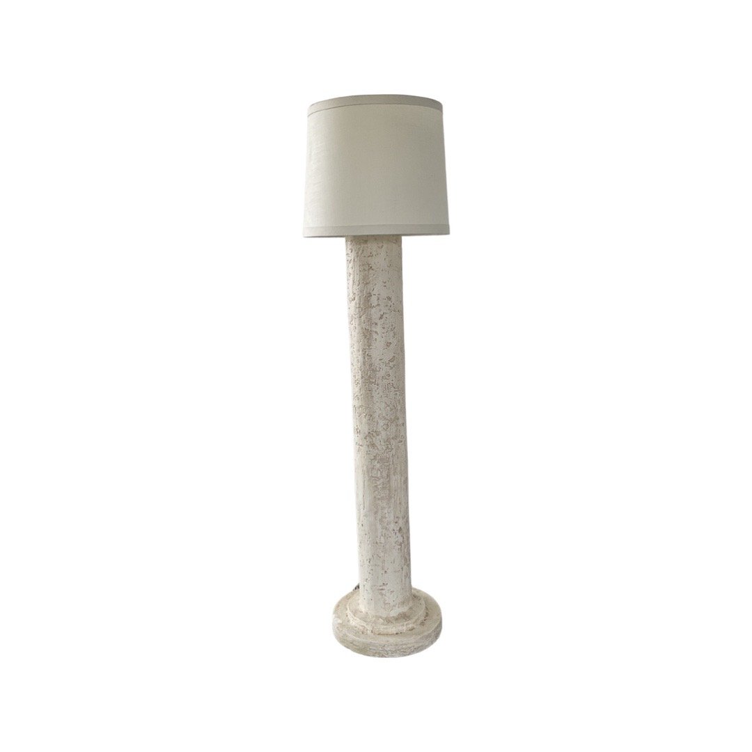 Tall Plaster Floor Lamp (1 of 1)