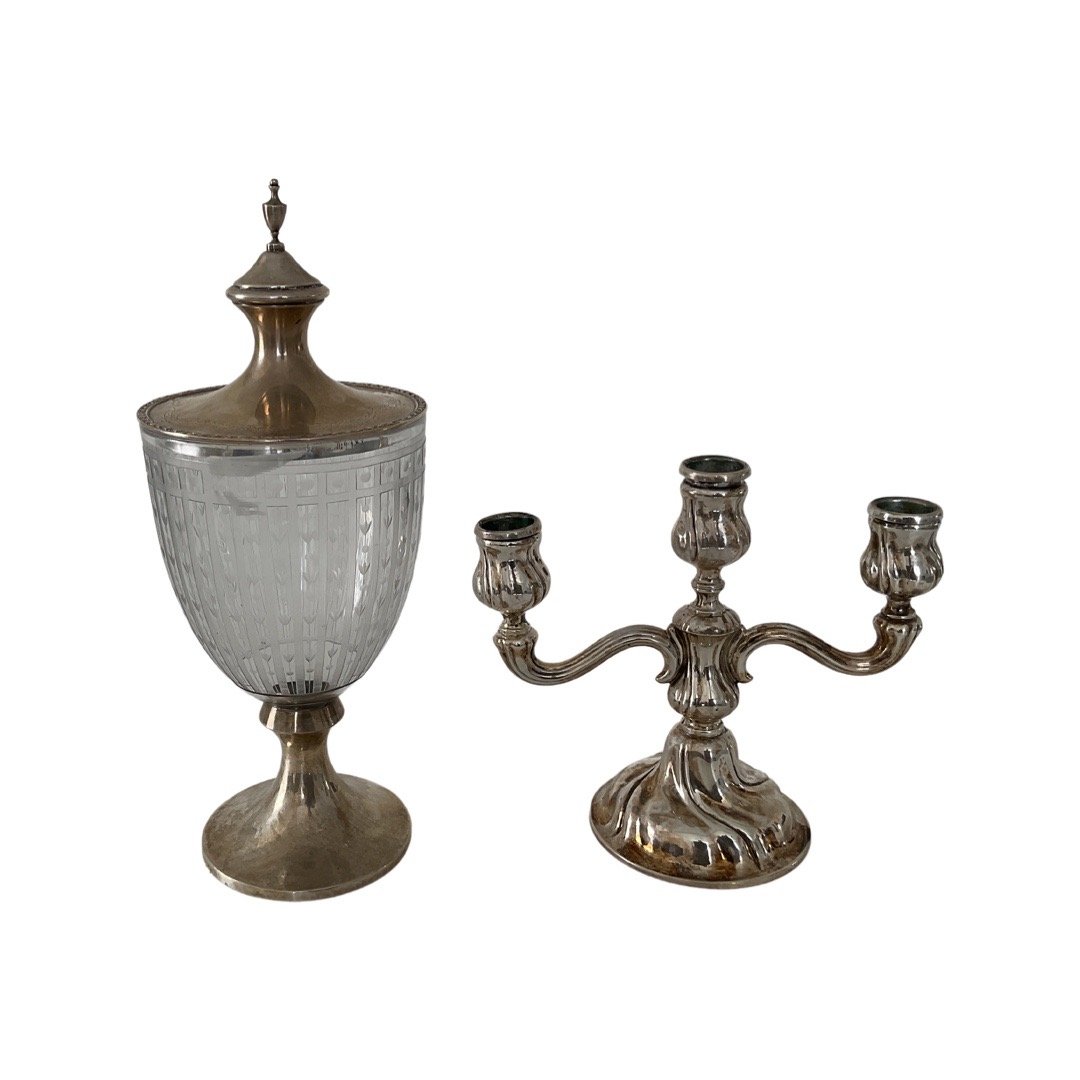 Sterling Silver Covered Urn (1 of 2)