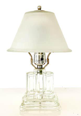 Art Deco Glass Table Lamp (1 of 1)