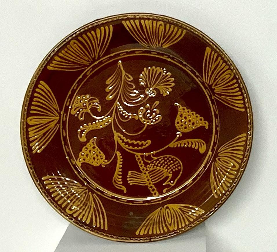 Antique Mexican Charger: 2H x 18 Diameter