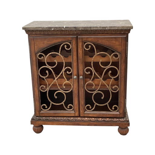 2 Door Marble Top Wine Rack Aug 29, 2021 Palm Springs Estate