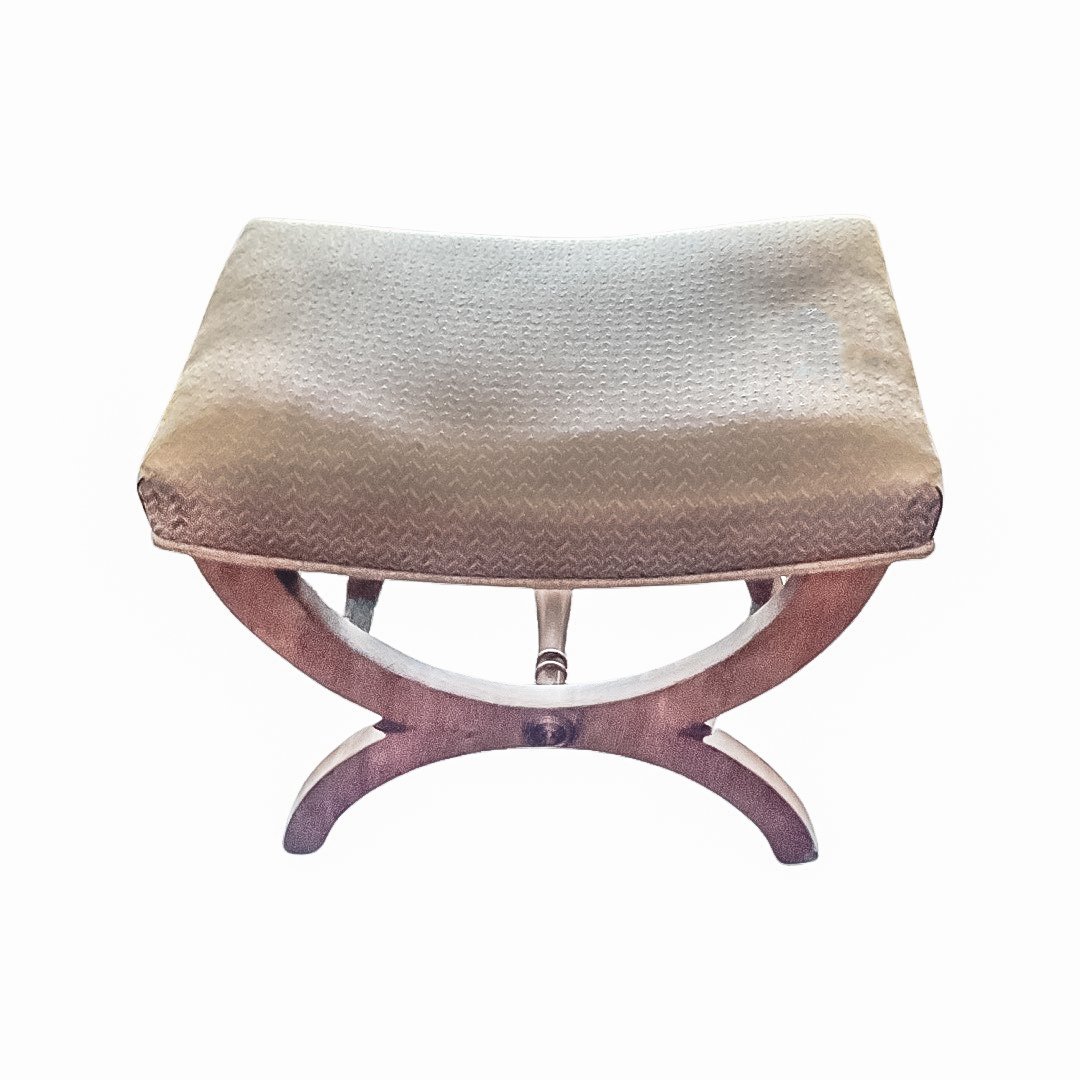 19th Century Swedish Biedermeier Ottoman: 16H x 29W x 23D
