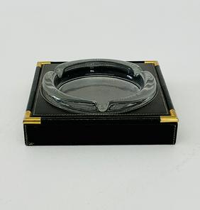 Vintage Gucci Leather & Glass AshTray (1 of 3)