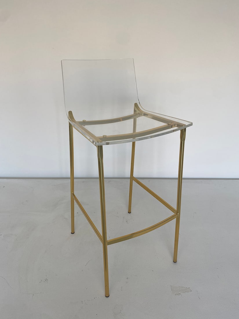 Lucite bar stool: Lucite bar stool 40x17x13