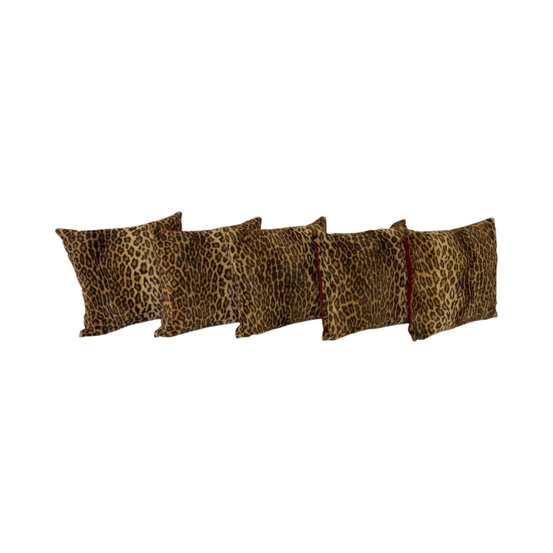 5 Scalamandre leopard Throw Pillows: 5 Scalamandre Leopard Throw Pillows 16x16