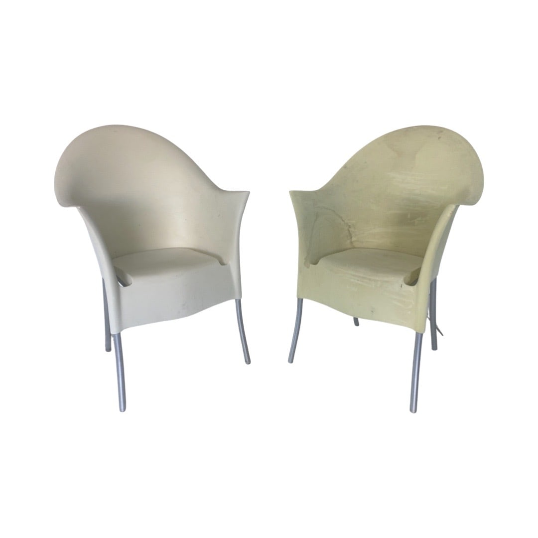 Phillippe Starck High Back Chairs: Phillippe Starck High Back Chairs 37x25x22