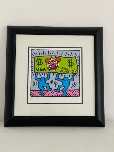 Keith Haring Lithograph: Keith Haring Lithograph24x24