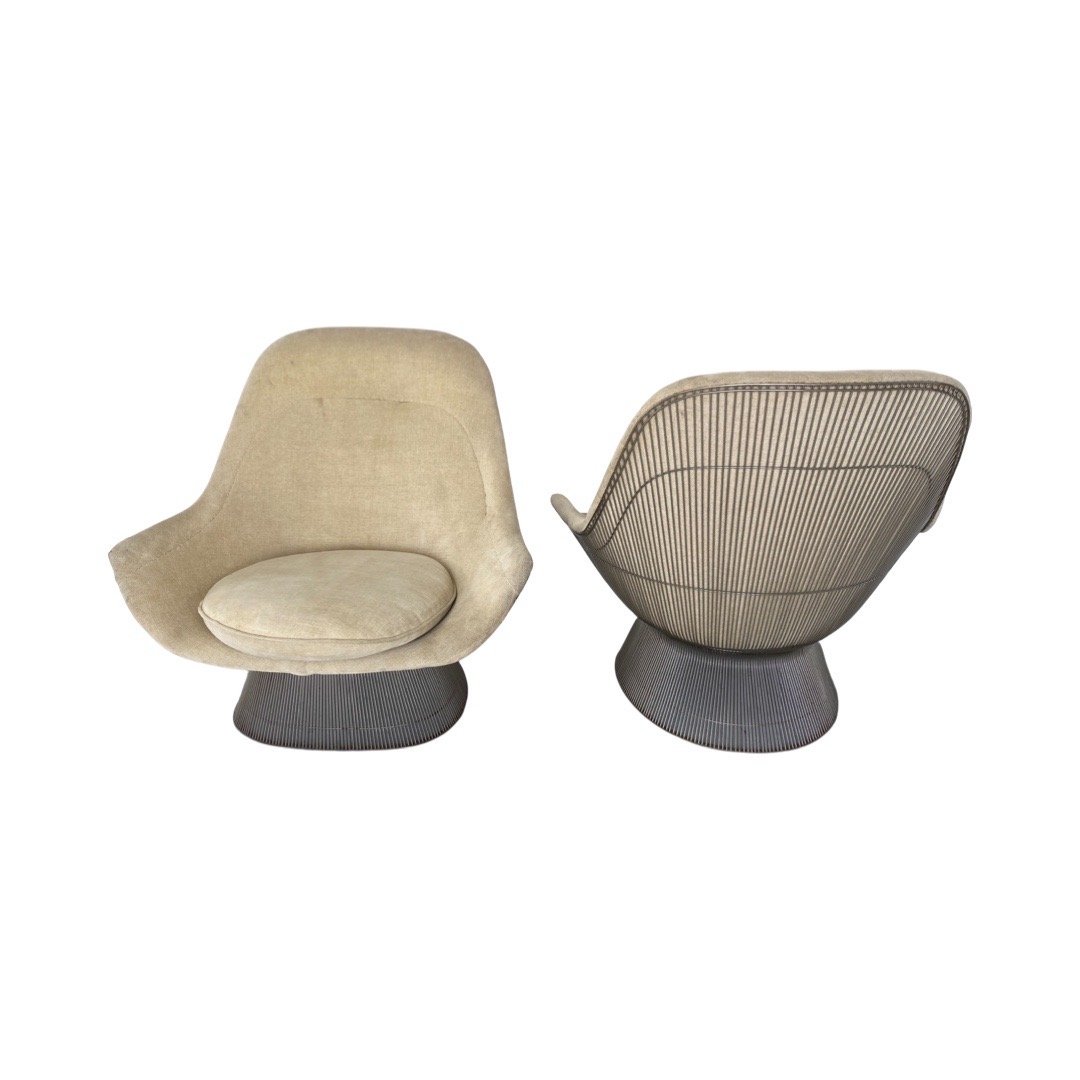 Warren Platner for Knoll High Back Lounge Chairs: Warren Platner for Knoll High Back Lounge Chairs39x41x24
