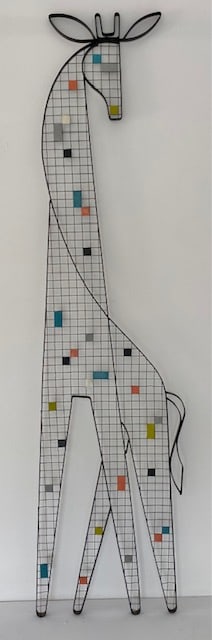 Frederic Weinberg Giraffe Sculpture: Frederic Weinberg Giraffe Sculpture79x19x1